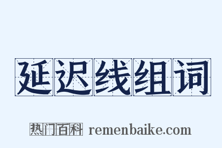 延迟线组词是什么意思的图片